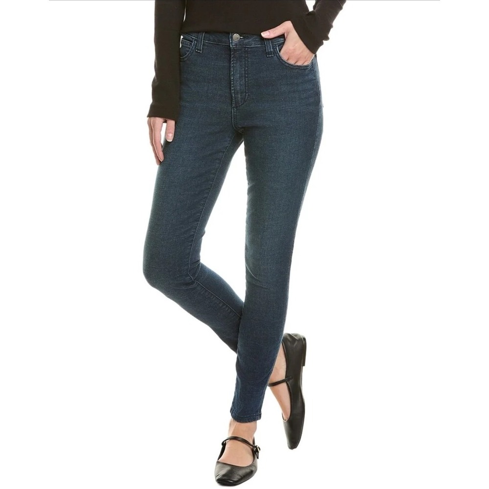 Joe's Jeans High Rise Curvy Skinny Ankle Stretch In Lovepool Dark Wash Preppy 32